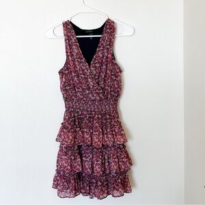 1. State Pink Floral Women's Mini Dress Size Small